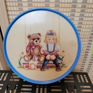 Vintage Best friend teddy bear tin